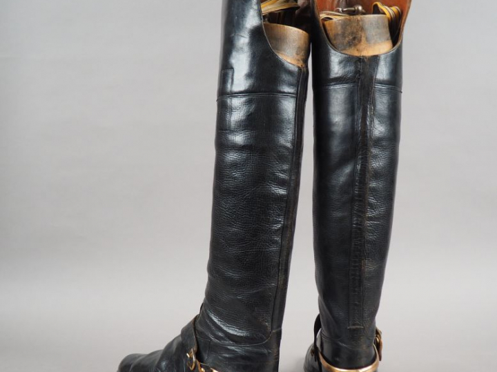 Belle paire de bottes de cavalerie à l’écuyère d’un général Second Emp