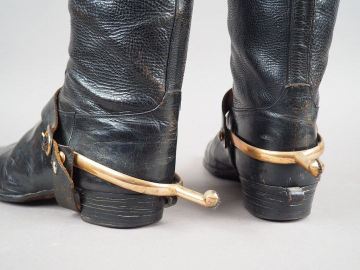 Belle paire de bottes de cavalerie à l’écuyère d’un général Second Emp