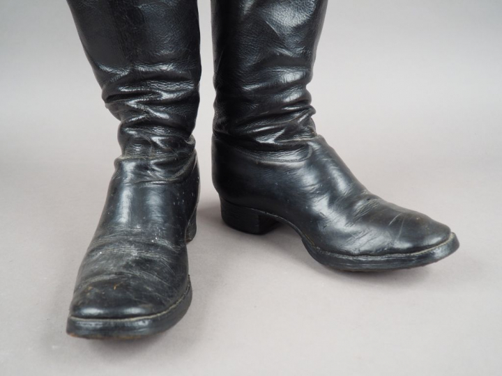 Belle paire de botte montantes « à l’écuyère » de cavalerie en cuir no