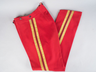 Vente aux enchères Pantalon d’officier de dragon du Second Empire.