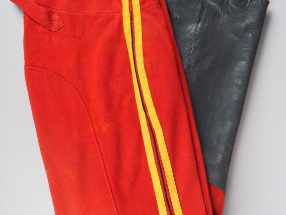 Pantalon à basane dans le gout d’un pantalon de guide de la Garde Impé