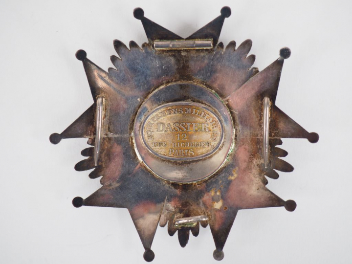 Plaque de Grand-Croix de la Légion d’Honneur Second Empire, bijou en a