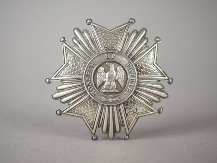 Plaque de Grand-Croix de la Légion d’Honneur Second Empire, bijou en a