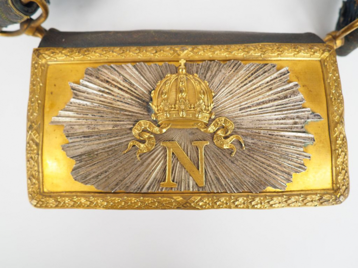 Giberne de grande tenue d’officier supérieur des guides de la garde im