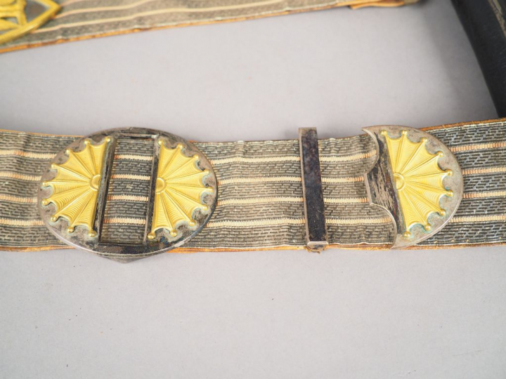 Giberne d’Officier de cavalerie de la Garde Nationale, avec sa large b