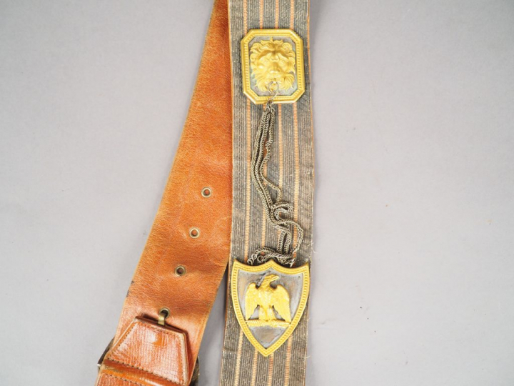 Giberne d’Officier de cavalerie de la Garde Nationale, avec sa large b