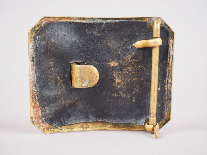 Grande plaque de ceinturon d’officier de gendarmerie rectangulaire en 