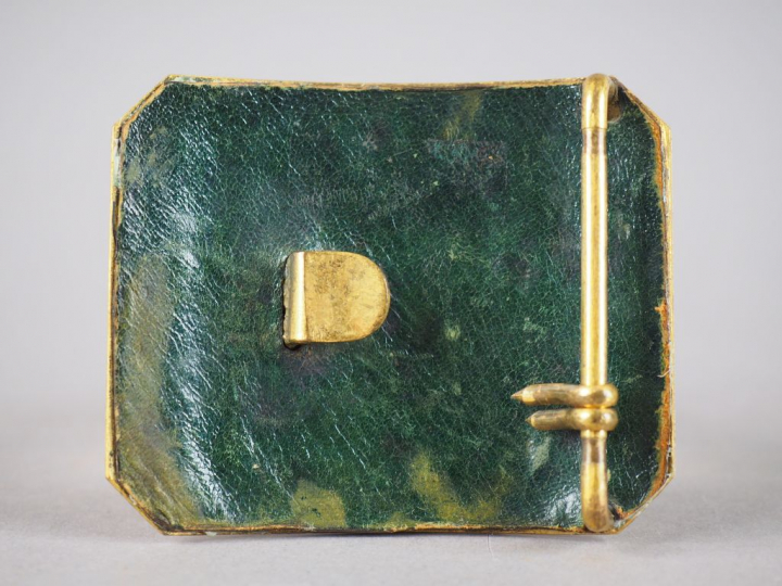 Grande plaque de ceinturon rectangulaire de gendarmerie (officier) en 