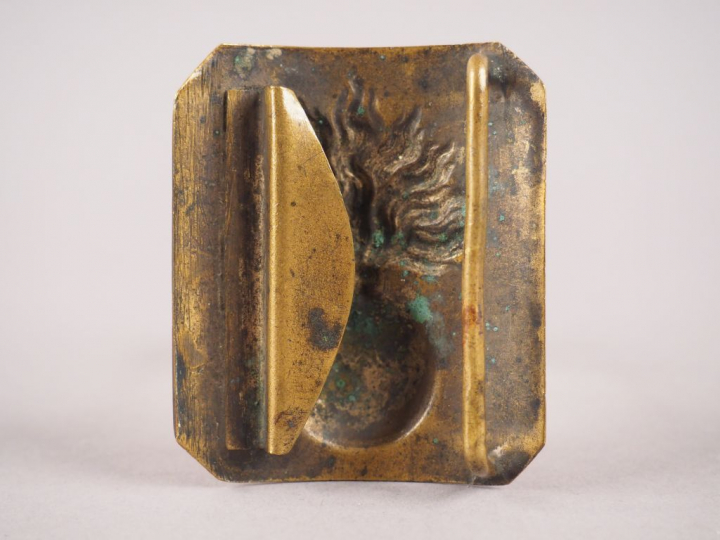 Plateau de ceinturon troupe de cavalerie Second Empire (grenadier à ch