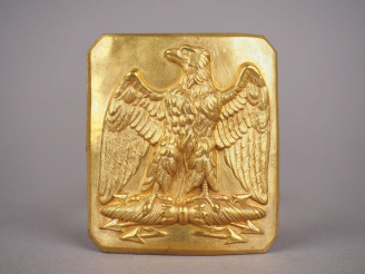 Vente aux enchères Plateau de ceinturon rectangulaire à pans coupés de la Garde Nationale