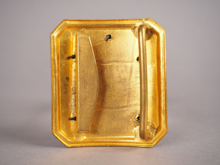 Plaque de ceinturon d’officier de la Garde Nationale rectangulaire bom