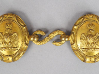 Vente aux enchères Boucle agrafe de ceinturon porte épée d’officier supérieur Second Empi