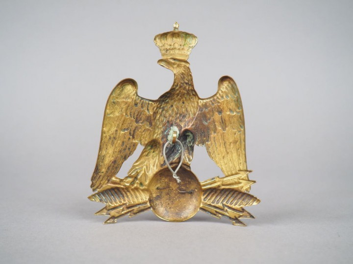 Plaque de Shako d’officier des chasseurs de la Garde impériale au règl