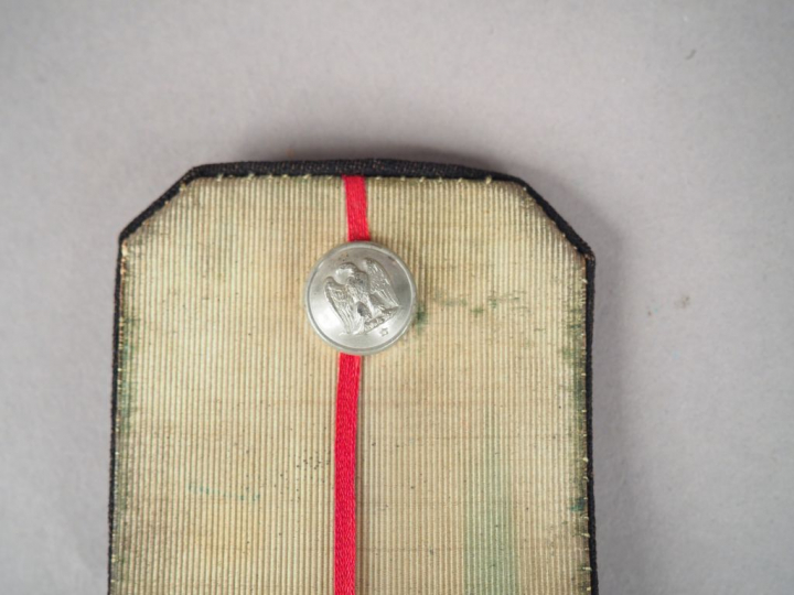 Epaulette et contre épaulette de lieutenant Garde Nationale, corps arg