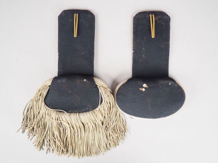 Epaulette et contre épaulette de lieutenant Garde Nationale, corps arg