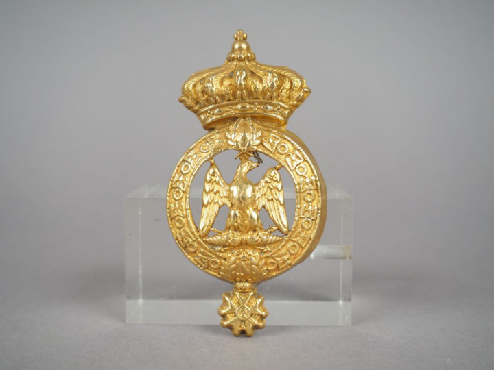 Ornement de poitrail pour harnachement de cavalerie (cent-gardes), aig