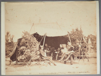 Vente aux enchères Gustave LEGRAY (1820 - 1884) « Souvenir du camp de Châlons » Tirage al