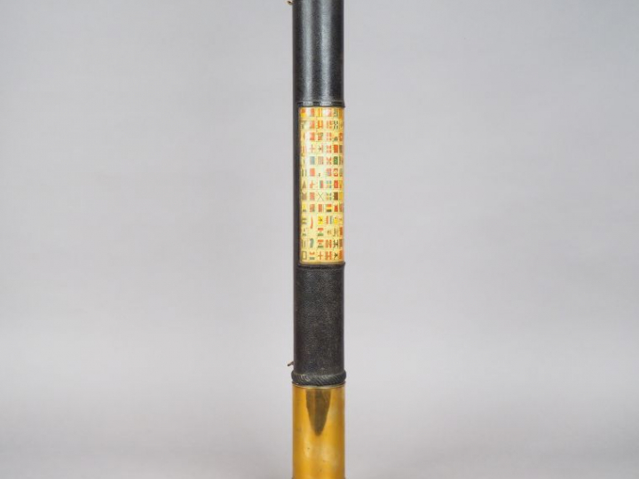 Longue vue fin Second Empire – début IIIème République en laiton gainé