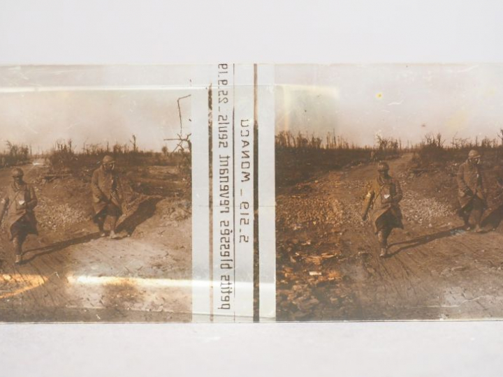 Appareil de vues stéréoscopiques sur verre dans son coffret en bois, a