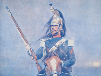 Vente aux enchères Reproduction d’un tableau d’Edouard DETAILLE, figurant un Dragon.