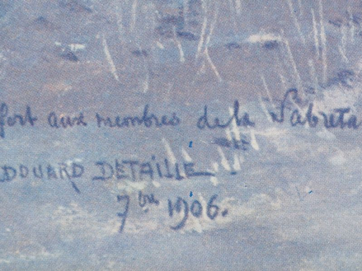 Reproduction d’un tableau d’Edouard DETAILLE, figurant un Dragon.