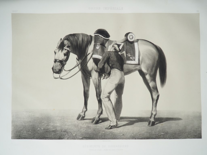 ARMAND-DUMARESCQ. Uniformes de la Garde Impériale , Becqut en 1857 , d