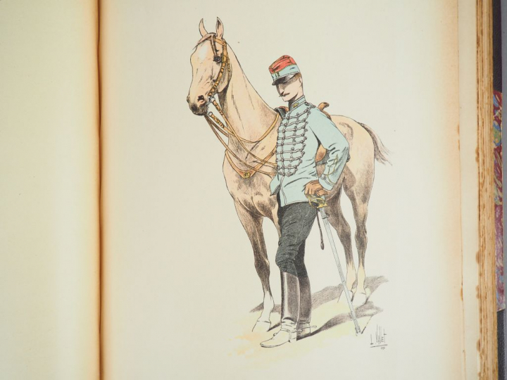 VALLET (L.). A travers l’Europe. Croquis de Cavalerie. Paris, Firmin-D