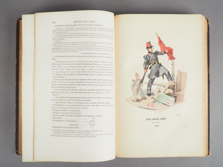 PASCAL (Adrien). Histoire de l’Armée et de tous les Régiments depuis l