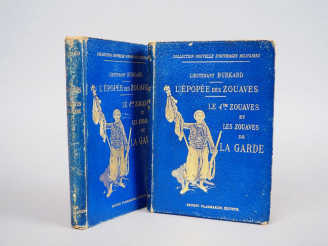 Vente aux enchères BURKARD (Lieutenant). L’Epopée des zouaves. Le 4ème zouave et les zoua