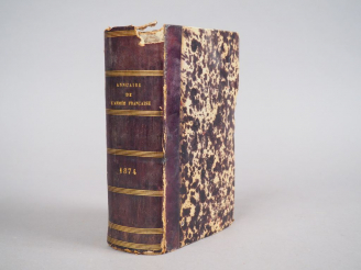 Vente aux enchères ANNUAIRE DE L’ARMEE FRANCAISE pour l’année 1874. Paris, Berger-Levraul