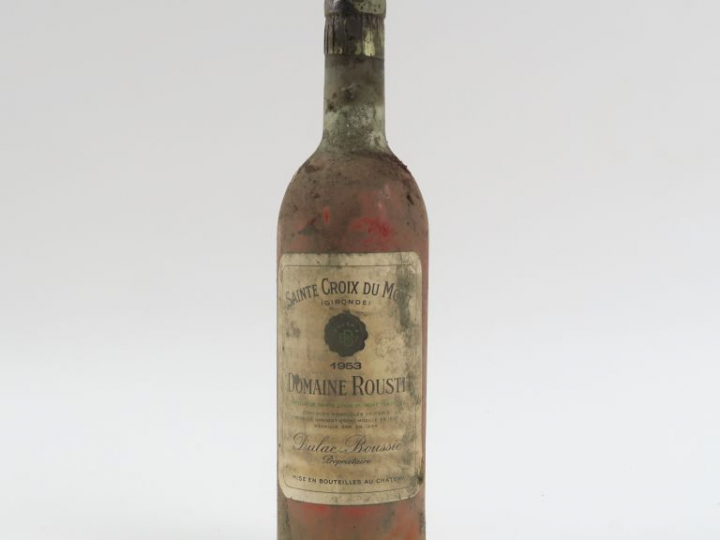 1 BOUTEILLE DOMAINE ROUSTIT STE CROIX DU MONT - 1953 - LB/BS
