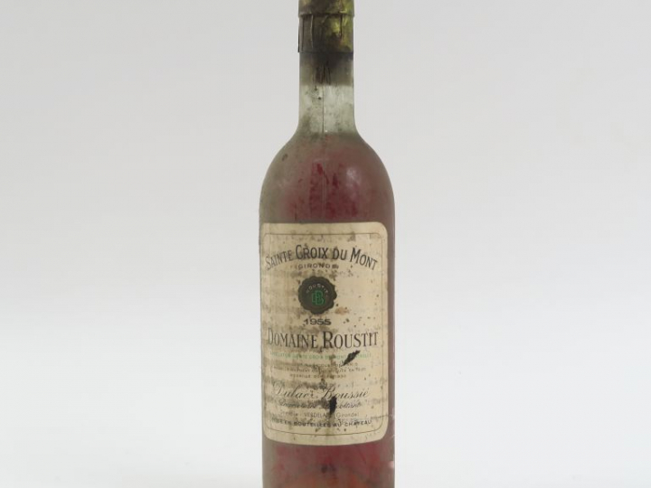 1 BOUTEILLE DOMAINE ROUSTIT STE CROIX DU MONT - 1955 - BG/BS