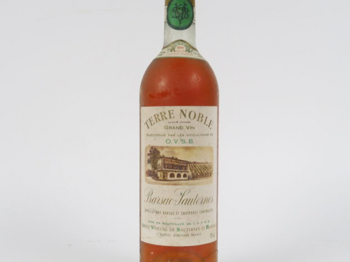1 BOUTEILLE TERRE NOBLE 'GRANDE RÉSERVE' DEMI SEC SAUTERNES - 1971 - B