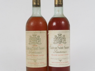 Vente aux enchères 2 BOUTEILLES CHÂTEAU SAINT AMAND SAUTERNES - 1978 - 1 HEP/1 HEP-MEP