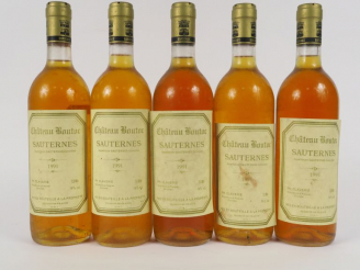 Vente aux enchères 5 BOUTEILLES CHÂTEAU BOUTOC SAUTERNES - 1991