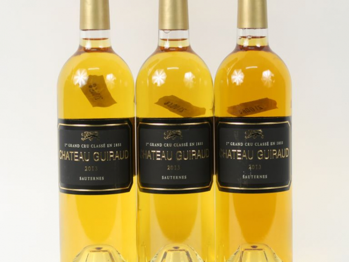 3 BOUTEILLES CHÂTEAU GUIRAUD 1er CC SAUTERNES - 2013
