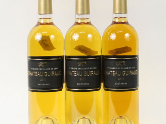 Vente aux enchères 3 BOUTEILLES CHÂTEAU GUIRAUD 1er CC SAUTERNES - 2013