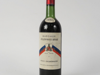 Vente aux enchères 1 BOUTEILLE MARGAUX ESCHENAUER - 1950 - LB