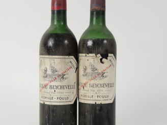 Vente aux enchères 2 BOUTEILLES CHÂTEAU BEYCHEVELLE GCC ST JULIEN - 1959 - 1 MEP/1 BEP/EL