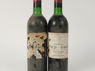 Vente aux enchères 2 BOUTEILLES CHÂTEAU LYNCH BAGES GCC PAUILLAC - 1969 - HEP/CAPS CORROD