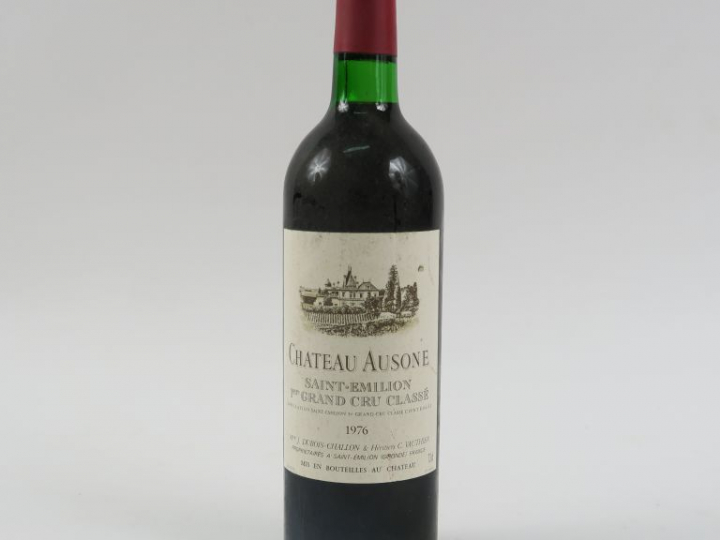 1 BOUTEILLES CHÂTEAU AUSONE 1er GCC ST EMILION - 1976 - BG+