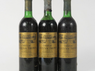Vente aux enchères 3 BOUTEILLES CHÂTEAU CANTENAC BROWN GCC MARGAUX - 1979 - 1 LB/1 LB-HEP