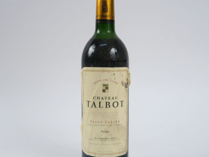 1 BOUTEILLE CHÂTEAU TALBOT GCC ST JULIEN - 1986 - ELA - HEP