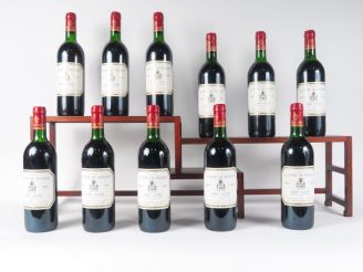 Vente aux enchères 11 BOUTEILLES CHÂTEAU LA ROSE DE France ST JULIEN - 1987 - LB