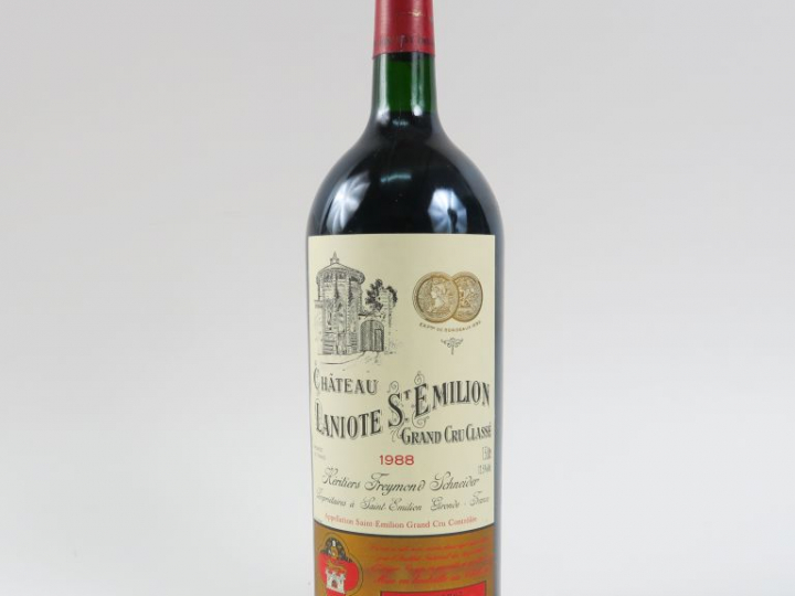 1 MAGNUM CHÂTEAU LANIOTE GCC ST EMILION - 1988 - COFFRET BOIS