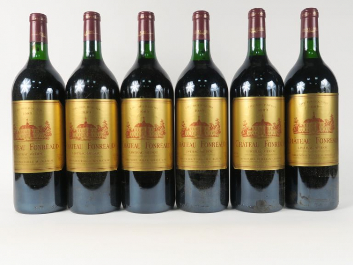6 MAGNUMS CHÂTEAU FONRÉAUD CB LISTRAC MÉDOC - 1989 - CBO - BG