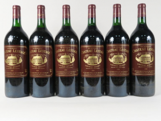 Vente aux enchères 6 MAGNUMS CHÂTEAU LESTAGE CB LISTRAC MÉDOC - 1989 - CBO - BG