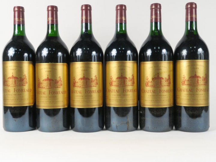 6 MAGNUMS CHÂTEAU FONRÉAUD CB LISTRAC MÉDOC - 1989 - CBO - BG