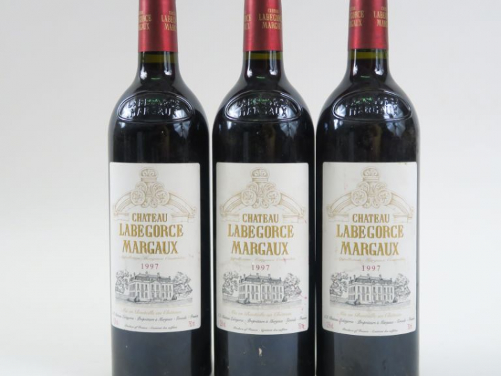3 BOUTEILLES CHÂTEAU LABÉGORCE MARGAUX - 1997