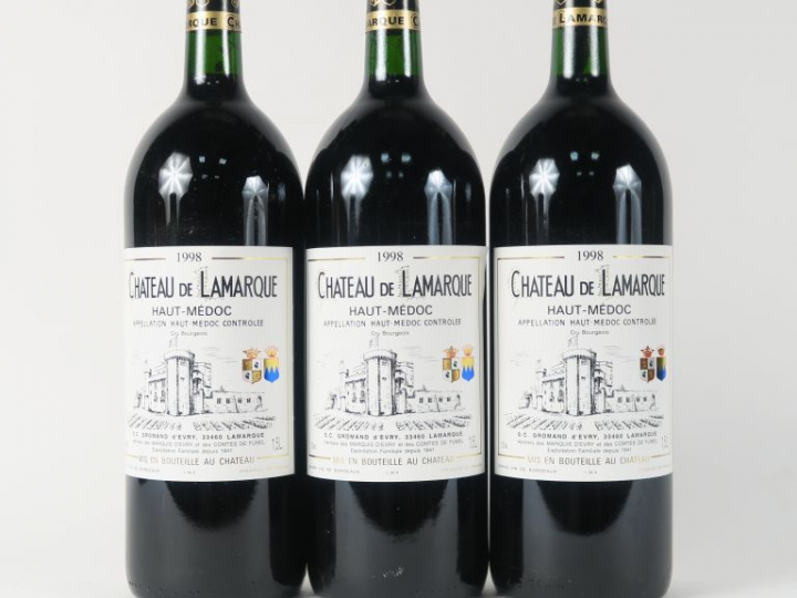 3 MAGNUMS CHÂTEAU LAMARQUE HAUT MÉDOC - 1998